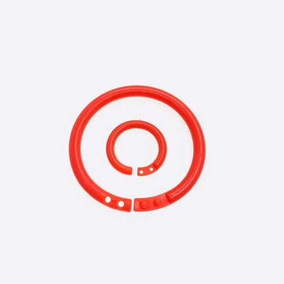 CPST 8mm 14mm Plastic Double Buckle Ring for Book binding