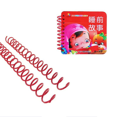 A4 A3 A5 B5 Length PVC Plastic Spiral Binding Coil , Suitable For Notebook