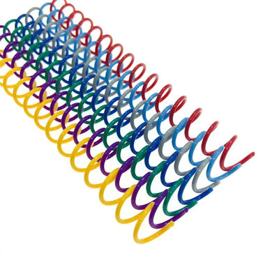 OEM PVC PET Plastic Spiral Binding Coils For Notebooks