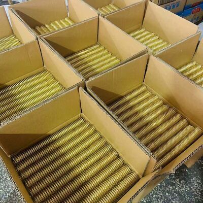44.5mm 48 Turns Electroplated Metal Spiral Coils For Book Binding
