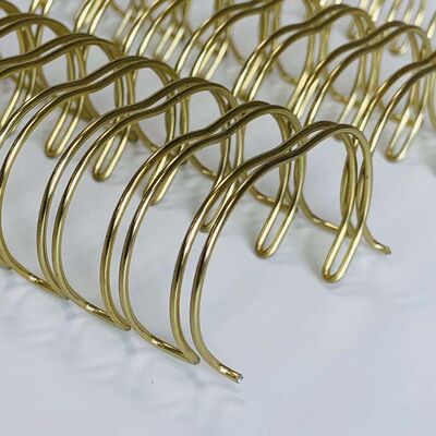 2:1 Pitch ID 44mm Metal Twin Loop Binding Wire For Notebook