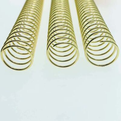 Electroplated 1" 46 Tooth Metal Spiral Coil Binding Supplies For Books