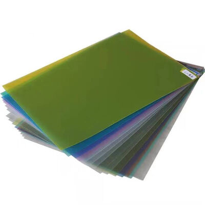 Single Side Frosted Color PVC Plastic Sheet Thickness 0.3mm - 1.0mm