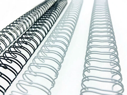 Nylon Coated Steel 1/4" - 1-3/4" Twin Loop Wire O Binding For Notebook