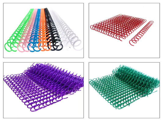 Electroplating 6mm Pitch Metal Coil Binding Spines For Wall Calendars