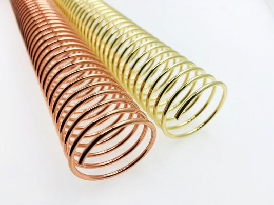1-1/4" Gold Plated / Nylon Covered Twin Loop Bookbinding Wire