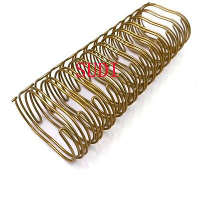 Golden 44.45mm Double Wire O Binding 3/4 Inch For Brochure Notebooks Textbooks