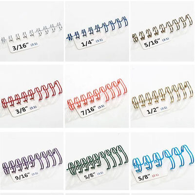 41mm Double Ring Twin Loop Wire Binding 3/4 inch For Notebooks And Calendars