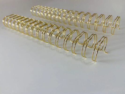 Steel Electroplated 6.4mm Wire Spiral Binding Coils Double O Line Binding
